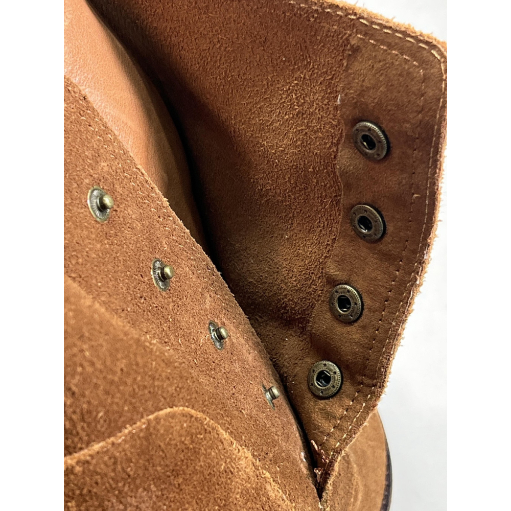 Zigi Girl Brown Suede Booties Boots Womens Size 9 Zip Snap Layer Toe Cap - Picture 13 of 16